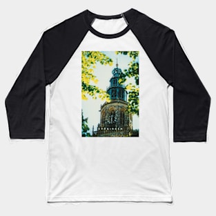 Groningen | Retro Cityscapes Baseball T-Shirt